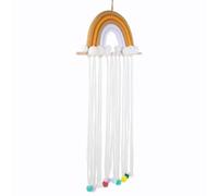 Angoily Rainbow Hair Bow Clips Holder for Wall Hanging Organizer with Cotton and Composite Material Sturdy Bow Holder for Room Decor and Hair Clip Storage