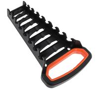 Angoily Ratcheting Wrench Holder Rack for Combination Wrenches, Black PP | Multi-slot Storage Shelf, Pegboard or Wall Hanging Options, Built-in Handle, Smooth Burr-free Surface