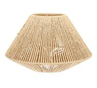 Angoily Rattan Lampshade Lamp Shades Table Lamps Vintage Decor Floor Seagrass Shade Ceiling Reusable Accessory, 30x30cm (734337V01D)