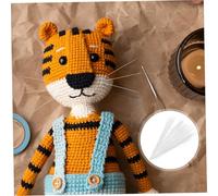 Angoily Realistic Simulated Cat Whiskers for Dolls Transparent White Tip DIY Animal Doll Accessory Easy to Attach Felting and Needle Crafting Whiskers for Plush