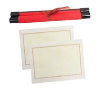 Angoily Red Double Blank Calligraphy Scroll Paper for Chinese Painting and Brush Calligraphy Wear Resistant Household Xuan Paper with Water Absorption for Ink and Watercolor Painting