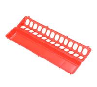 Angoily Red Plastic Pigeon Feeding Trough 515x125x80mm with Drainage Slot for Bird and Chicken Feeding in Home Or Pet Store
