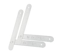 Angoily Reinforced Aluminum Alloy Ladder Tie Rods Galvanized Steel Folding Ladder Hinges Accessories 34cm White Pair (2 Pieces
