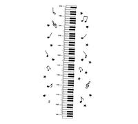 Angoily Removable PVC Children's Room Wall Sticker Decorative Piano Pattern Decal