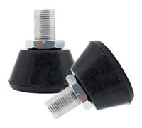 Angoily Replacement Roller Skate Stoppers with 5/8 Inch Adjustable Stainless Steel Bolt, Rubber Toe Stops Providing Predictable Braking Force and Stability for Indoor and Sidewalks Use