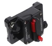 Angoily Resettable Circuit Breaker Switch 20a Manual Reset Inline Fuse Holder with Compact Zinc Alloy and Abs Design for Car Audio Systems and Rv Trailers