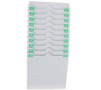 Angoily Retractable Wall Mounted Cards Rack for Office Attendance with Slots Card Holder Easy No-drill Installation for Factory and School Sign-in Management