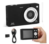 Angoily Retro Digital Camera for Students with Zoom Screen Memory Wifi Sharing Compact Portable Shoot Camera for Travel and Vlogging in Black