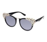 Angoily Retro Rhinestone Sunglasses for Women with Resin Frame, Oversized Cat Eye Design, No Pressure on Ears, Suitable for Most People, for Vacation and Street Photos