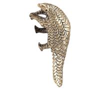 Angoily Retro Style Brass Pangolin Ornament Small Desktop Decoration Unique Vintage Home Adornment for Office and Living Premium Figurine Gift for Business and Friends