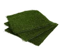 Angoily Reusable 3pcs 12"x12" Fake Grass Nesting Box Pads for Chicken Coop Bedding, Washable Hen Nest Mats with Artificial Turf for Poultry Egg Laying