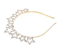 Angoily Rhinestone Star Headband for Women, Comfortable Alloy Hair Hoop with Smooth Surface, Creative and Lovely Design for Wedding and Party Hair Accessories
