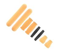 Angoily Rubber Handle Grips Easy to Install 8pcs for Crutches and Walking Sticks Non-slip Pads Protect Hands from Abrasion with Sturdy Orange Rubber Material for Home Use