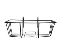 Angoily Rustproof Iron Flowerpot Stand with Smooth Surface and Easy Hanging, Black Decorative Railing Plant Holder for Outdoor Garden Balcony Or Fence, Delicate Natural Style Wall-Mounted