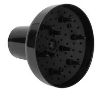 Angoily Salon Hair Dryer Cover Black Abs Material with Simple Design for Home and Shop Salon Use, Hair Dryer Accessory to Disperse Wind and Diffuse Air Effectively