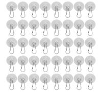 Angoily Self Adhesive Ceiling Hooks Versatile Use and Iron Material No Residue Design 60pcs for Hanging Flags and Decorations for Home and Office