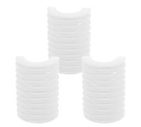 Angoily Self-adhesive Eyelash Strips White Colour for False Eyelashes with Strong Resin Rubber Adhesive 3 Boxes with 10 Strips Each, Blends Seamlessly with Real Lashes, on The Go Use