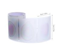 Angoily Self-adhesive Pull-out Note Pads Supporting Document Indexing and Book Marking 105 Sheets Smooth Crystal Plastic Surface, Removable Sticker Notes for Office and School Use