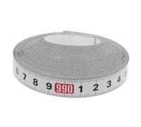 Angoily Self-adhesive Sticky Ruler Tape Measure 10m White, Metric and Inch Scale, Workbench Measuring Tape for Woodworking and Diy