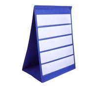 Angoily Self Standing Desktop Pocket Chart Tabletop Organizer for Classroom Home Double Sided Display for Sentence Strips Cards for Teaching Learning Group Activities