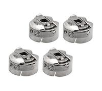 Angoily Sewing Replacement Bobbin Case 4Pcs Metal Sturdy for Straight Stitch Machines Convenient Storage Home Sewing Accessories