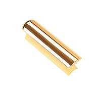 Angoily -Shaped Stainless Steel Guitar Lap Slide Bar Ergonomic Stick for Hawaii Electric Guitar Bass Polished Steel Body Contoured Ends Designed for Modern Playing Styles Enhanced Sustain