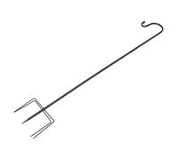 Angoily Shepherds Hook Outdoor Iron Rod Garden Stake 124cm Rust-Resistant Yard Lantern and Plant Pot Holder with 1.3cm Diameter Ground Spike for Garden Decorations