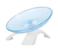 Angoily Silent Hamster Exercise Wheel for Small Pets with Treadmilllike Mode and Speed Levels, Blue Plastic Flying Saucer Running Wheel for Indoor Cage Decor and Quiet Pet Training