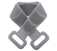 Angoily Silicone Double-Sided Back Scrubber Bath Towel, Long Exfoliating Shower Towel for Back Rub, Soft and Sturdy Silicone Material, Suitable for Wet and Dry Use in Bathing