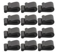 Angoily Silicone Dutch Oven Lid Protector Clips Black 20pcs Universal Fit Non- Bumper Clips for Scratch Prevention for Stacking Dutch Ovens and Transportation