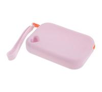 Angoily Silicone Earphone Storage Pouch Travel Keychain Purse Portable Weatherproof Minimalist Outdoor Use Lavender