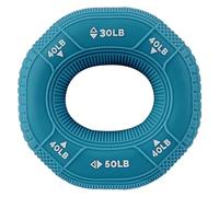 Angoily Silicone Hand Grip Strengthener Ring for Muscle Strengthening Training and Stress Release, round Blue Wrist Exerciser Strengthener for Effective Hand Muscle Exercise