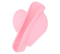 Angoily Silicone Lipstick Phone Holder Stand with Heart-Shaped Adhesive for Mobile Lip Gloss and Lip Balm, Portable Cell Phone Case Accessory in Sakura Pink for Everyday Use
