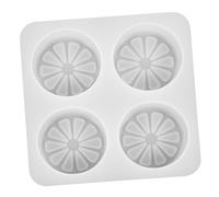 Angoily Silicone Soap Making Mold Flexible Non-Stick Handmade Lemon Slice Die for DIY Candle and Cake Moulds Home Crafting Reusable Transparent Silicone Mold