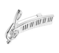 Angoily Silver Zinc Alloy Musical Note Brooch Pin for Women Clothes Brooch Elegant Compact Artistic Lapel Pin Sophistication Showcasing Personality Clothing Accessory