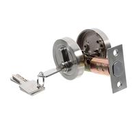 Angoily Single Deadbolt Door Lock Single Deadbolts Entry Door Keyed Cylinder Round Lock, Cylinder,Entry Front Round Locksets