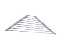 Angoily Sink Drain Rack Triangle over Sink Mat Dish Bowl Dish Drying Rack Roll Up Sink Corner Drainer Multi Sink Drying Holder 40. 5x22. 7cm