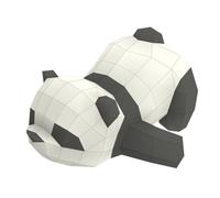 Angoily Sleeping Panda Stereoscopic Paper Model DIY Handmade Geometric Origami Decoration Iridescent Paper Ornament for Parties Festivals and Shows