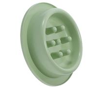 Angoily Slow Feeder Dog Bowl Plastic Small Breed Spill-proof Thickened Pet Food Bowl Anti-tip Slow Eating Dog Dish for Puppy Training Green