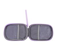 Angoily Small Portable Emergency Bag with Handle, Compact Travel Medicine Storage Pouch in Purple, Lightweight Outdoor Organizer for Home and Sports Use
