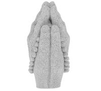 Angoily Small Sandstone Hand Figurine Sculpture with Buddha Beads, Zen Artistic Decoration for Office and Tea Room, Creates Sense of Tranquility and Vintage Crafts Accent