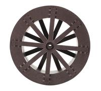 Angoily Small Water Wheel with Axle for Fish Tank Fountain and Indoor Outdoor Garden Decoration Terracotta Color Feng Shui Water Wheel and Natural Atmosphere Creation