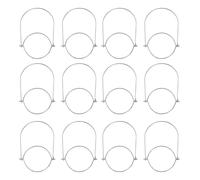 Angoily Solar Jar Light Handles for Hanging Mason Jars and Bottles Made of Galvanized Iron 12 Pcs Suitable for Balcony and Garden Decoration