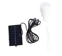 Angoily Solar Light Rechargeable LED Lamp Portable Emergency Light Bulb with Solar Powered Charging, Bright 3w Output for Indoor Outdoor Use, for Camping Hiking Night Work and Home