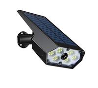 Angoily Solar Wall Lamp Dusk to Dawn Security Lighting Outdoor Waterproof Solar Sconce Wall Mounted Remote Control Body Induction Garden Lamp Rainproof Night Light