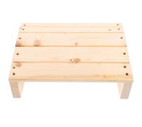 Angoily Solid Wood Foot Rest Under Desk Angled Footstool for Office and Home Comfortable Leg Support Non-Slip Wooden Feet Stand 11 Inch Height