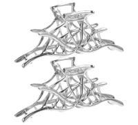 Angoily Spiderweb Hair Clips 2Pcs 10.5X4Cm Metal Claw Clips for Women Tight Grip Not Easy to Deform for Daily Wear