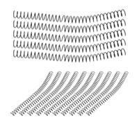 Angoily Spiral Binding Coils Spiral Coil Design Plastic 15pcs Black with Secure Binding and Safe to Touch Features, Smooth Edges for Letter Size Documents and Reports for Business