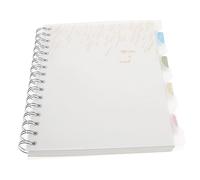 Angoily Spiral Notebook Transparent PP Cover Smooth Writing Journal for Students and Office Wirebound Planner for Note Taking Organizing Friends and Family