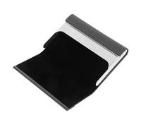 Angoily Stainless Steel and Faux Leather Business Card Holder with Secure Magnetic Closure Compact Card Organizer for Women and Men for Meetings and Networking Pocket Wallet